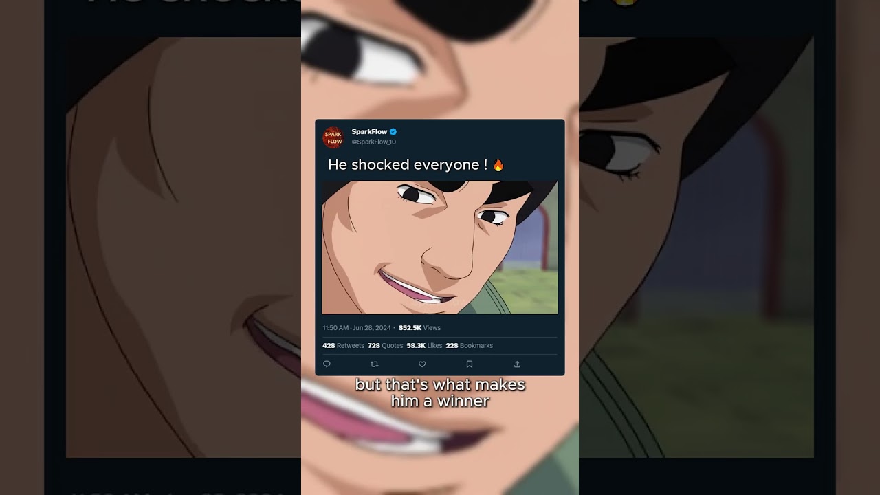 Rock Lee taking off leg weights