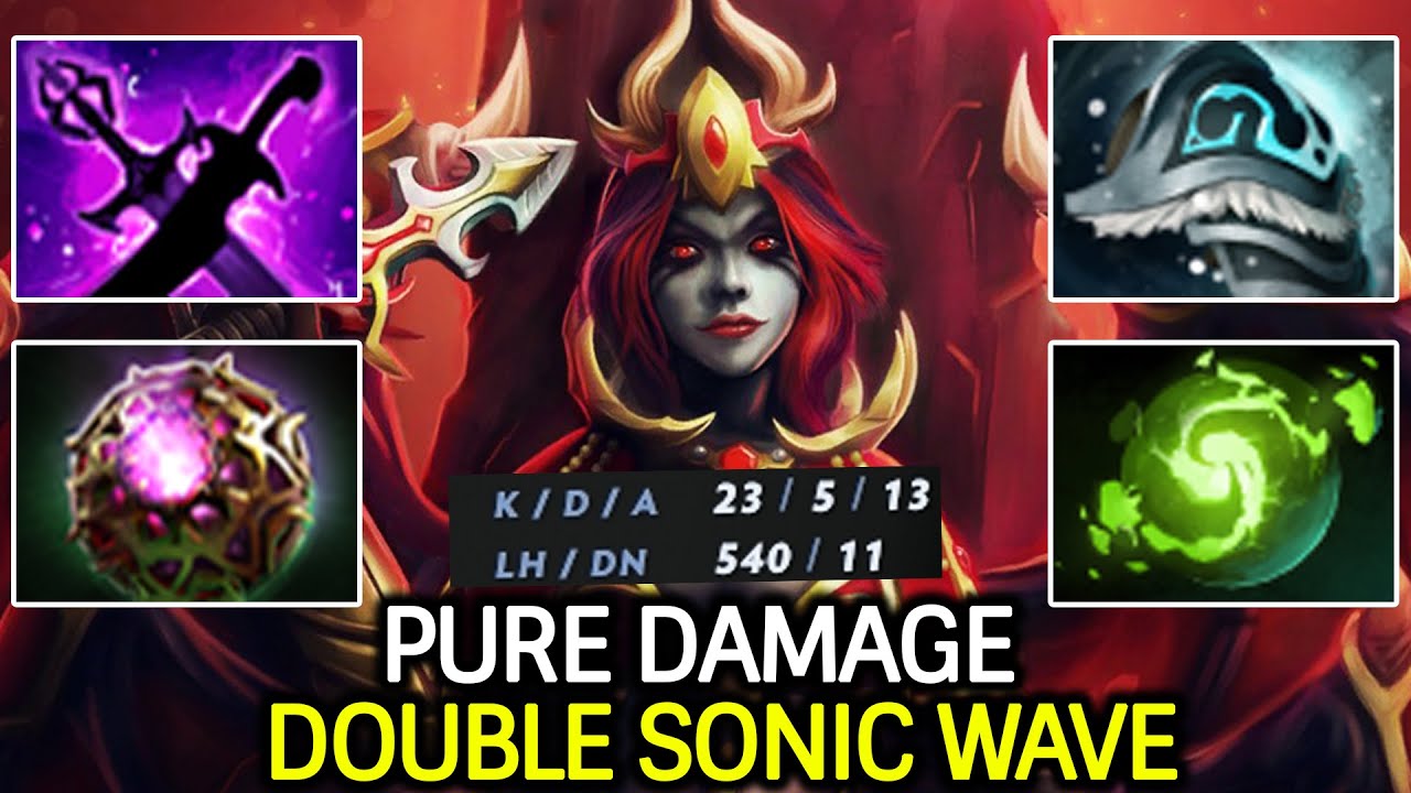 QUEEN OF PAIN NONSTOP SPAM – Pure Damage Sonic Wave Dota 2