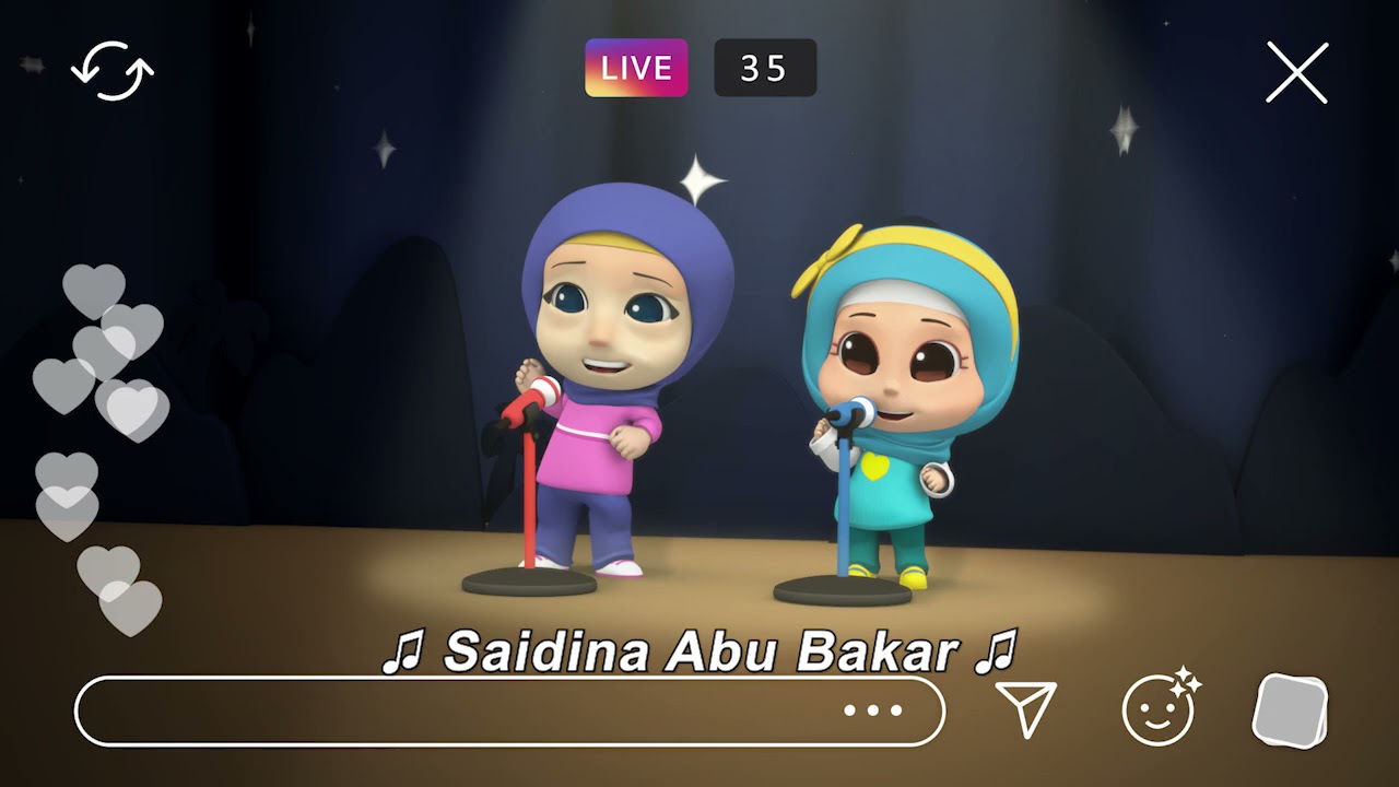 Sayyidina Abu Bakar | Lagu Anak Islami | Omar & Hana Subtitle Indonesia
