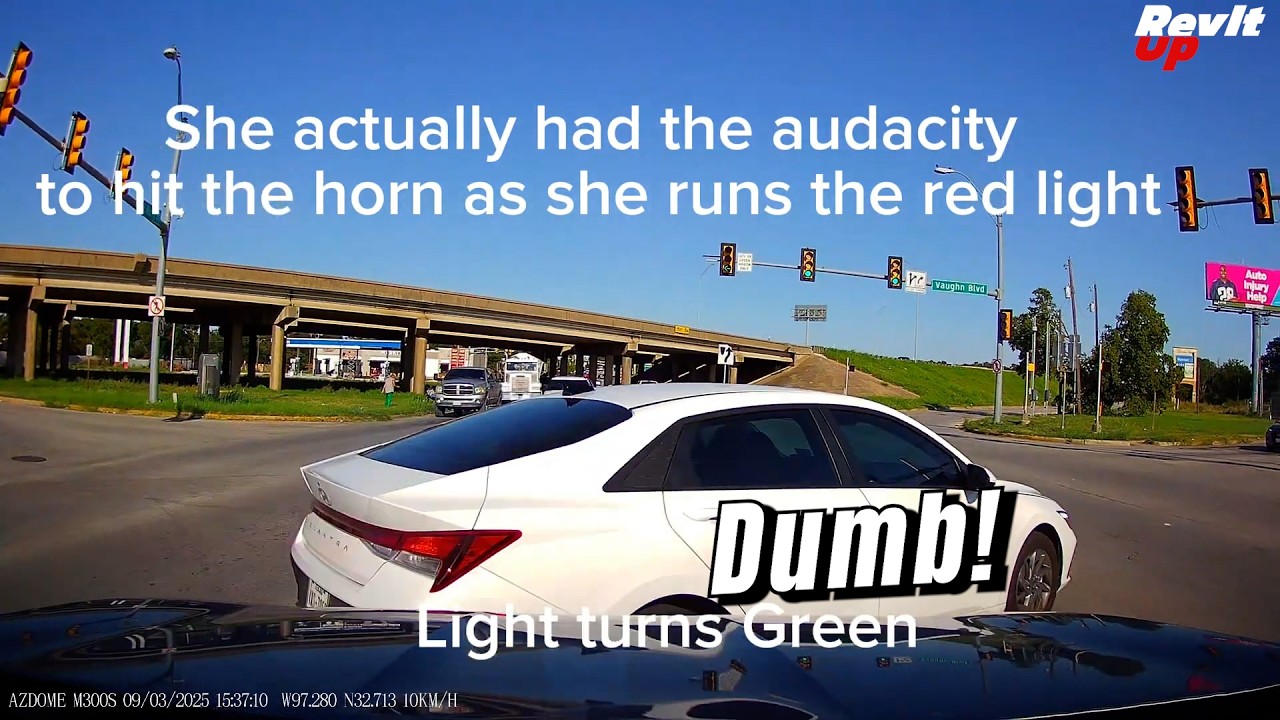 SHE Had The AUDACITY To Hit The Horn! Bad Driving, Car Crashes, Dashcam Video 875