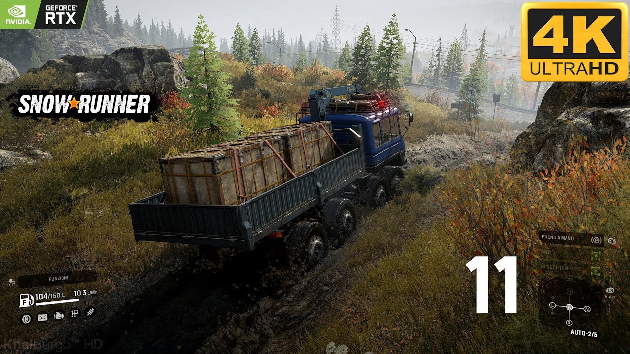 SnowRunner - Michigan: Blocco Stradale - Full Gameplay ITA Walkthrough #11 [PC 4K UHD 60ᶠᵖˢ]