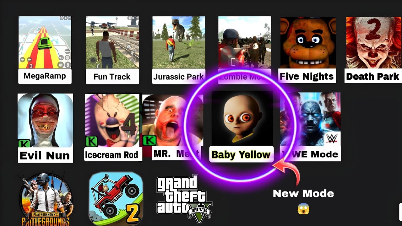 Franklin Playing Baby in Yellow Mode 😱 In Indian bikes driving 3d | New update