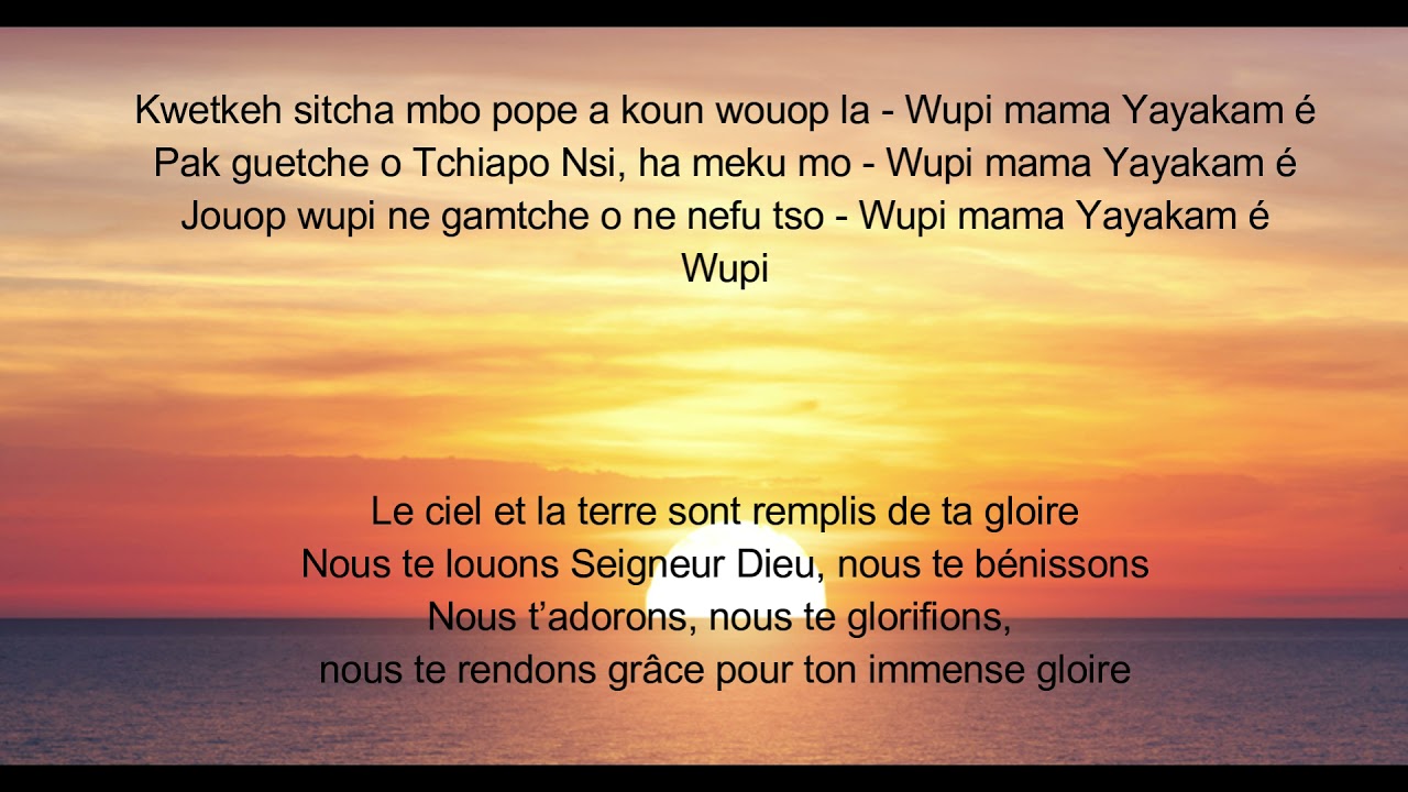 Wupi bu Yahwe (Mbouda / Cameroun) Ch&oelig;ur Joyeux