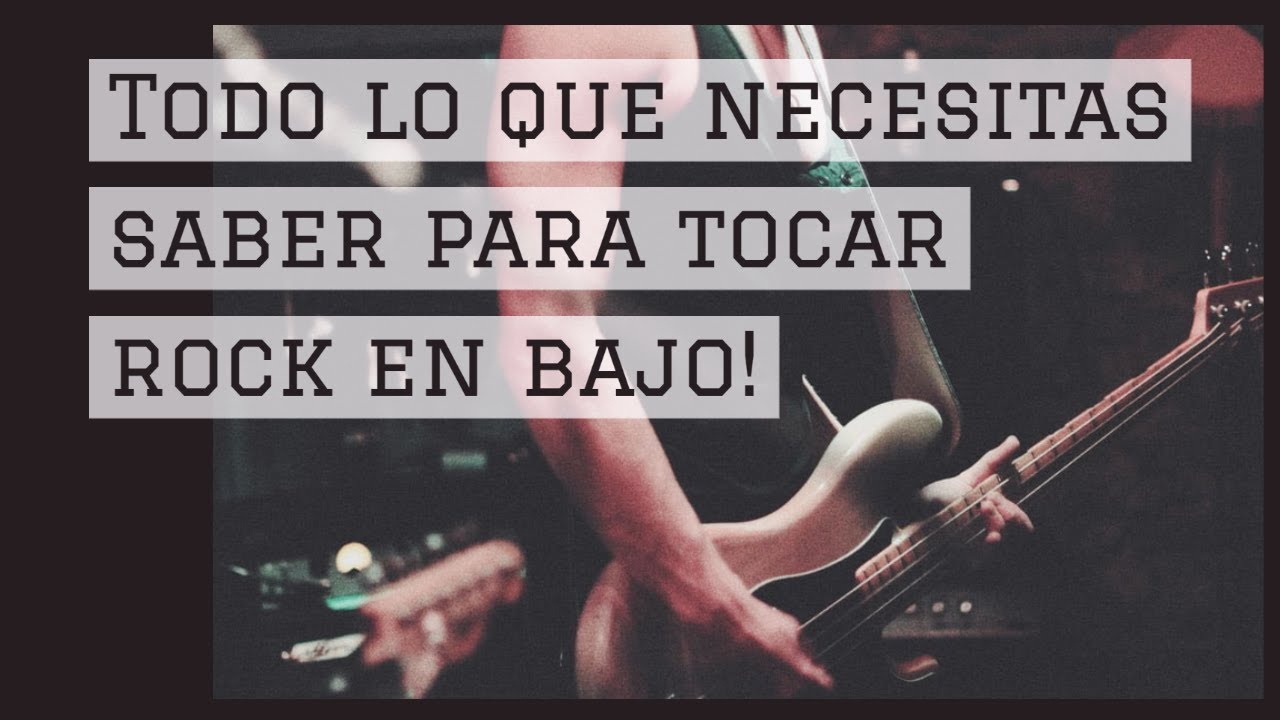 Cómo tocar rock en el bajo!