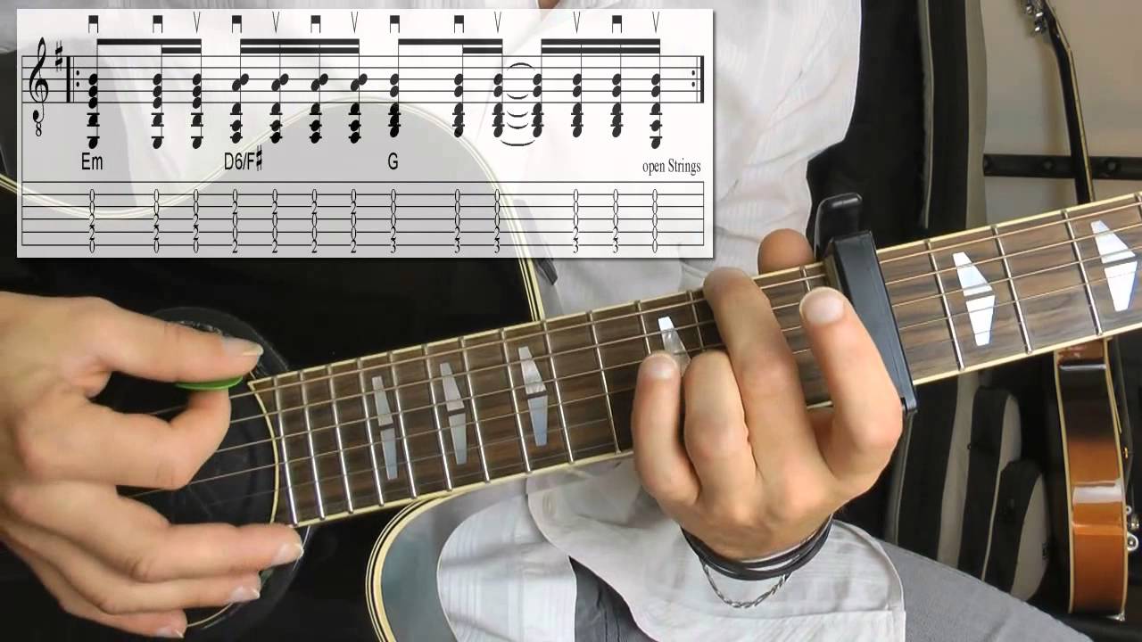 Holes Passenger Guitar Tutorial German | Alle mit allen Noten/Tabs | Gitarre lernen online