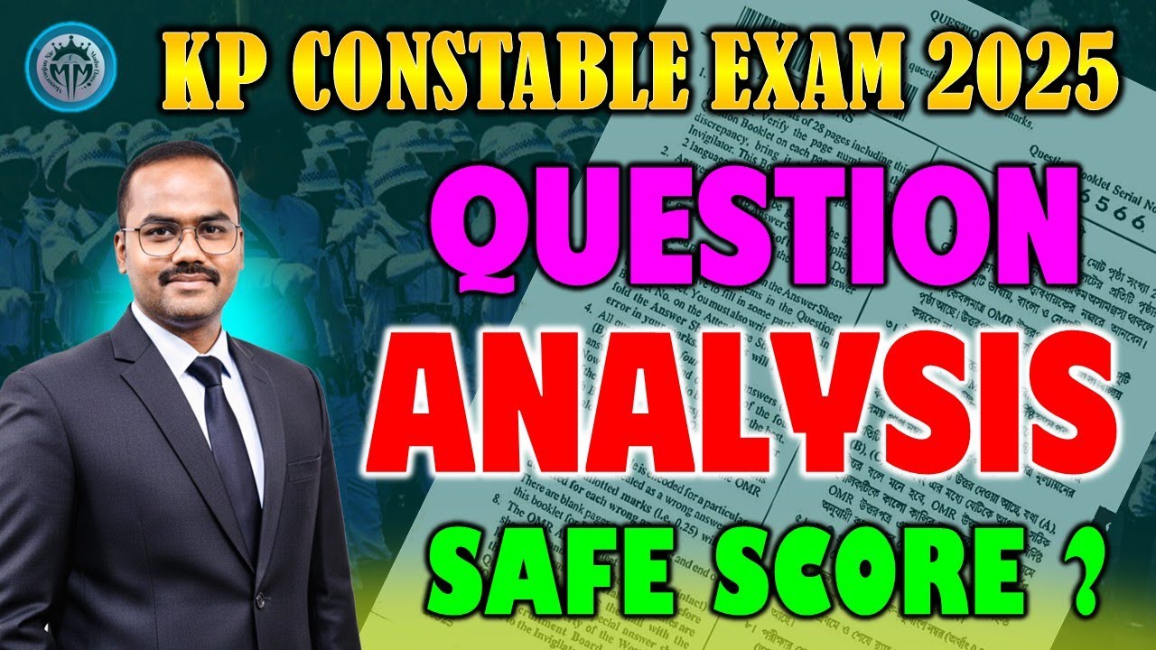 KP constable Exam 2025 Analysis || Safe Score কত? By Monoranjan Sir #kp #police