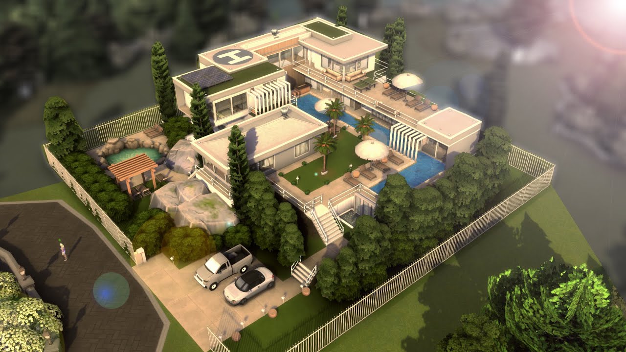 CONSTRUINDO UMA MEGA MANSÃO FAMILIAR COM 4 QUARTOS │ The Sims 4 │ Speed Build