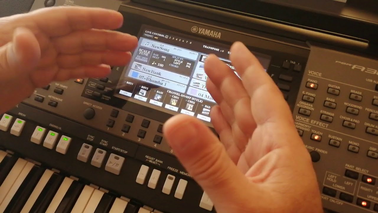 Yamaha a3000 ritim tempo  ayarları yapıp kaydetmek