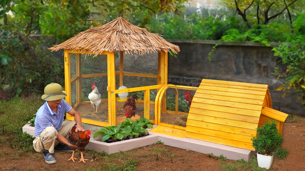 How turn scrap wood into amazing 2in1 chicken coop