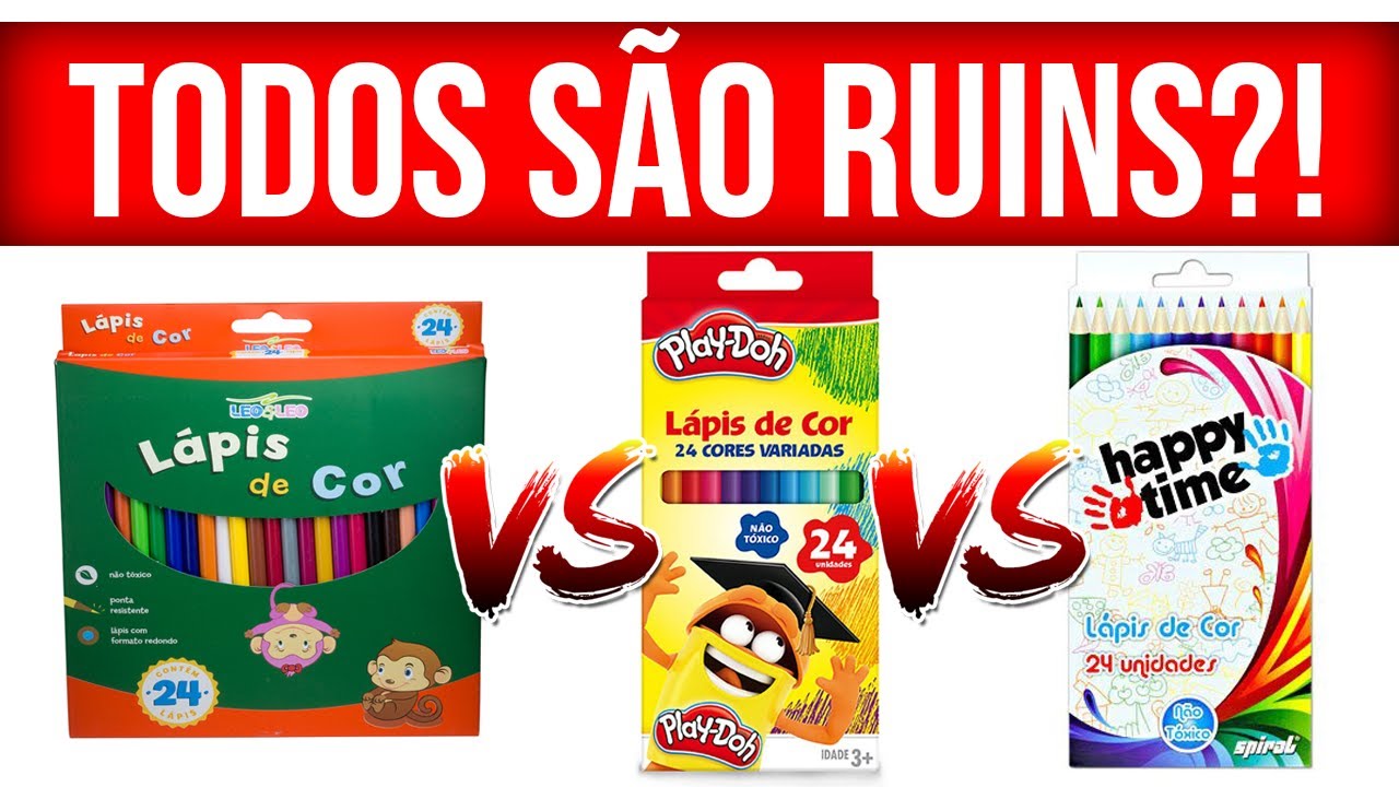 LÉO e LÉO X PLAY-DOH X HAPPY TIME | O MELHOR lápis de cor BARATO!