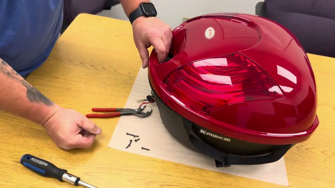 K-Max Topcase Lock Set Installation Instructions