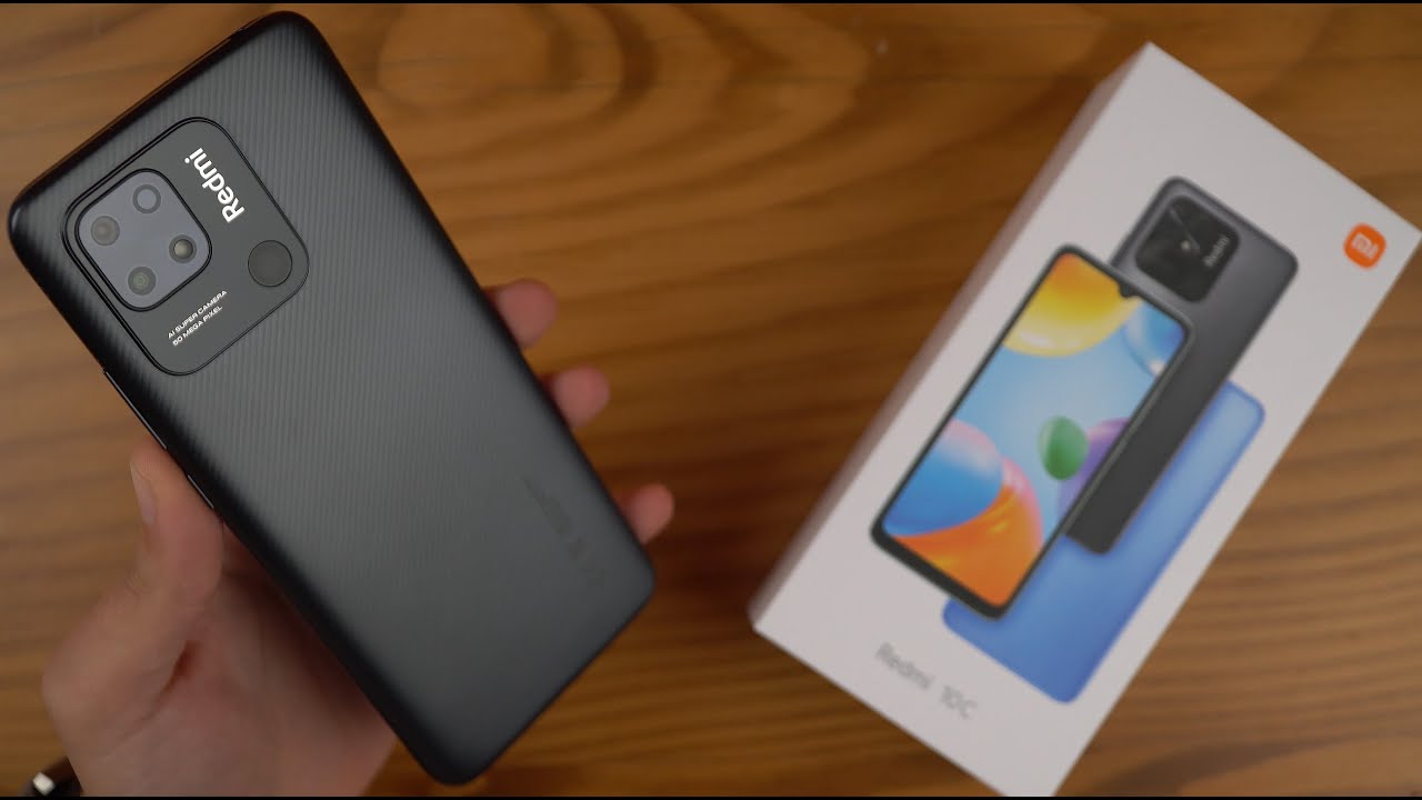 KARBON FİBER GÖRÜNÜMLÜ TELEFON!  Redmi 10C Kutu Açılışı