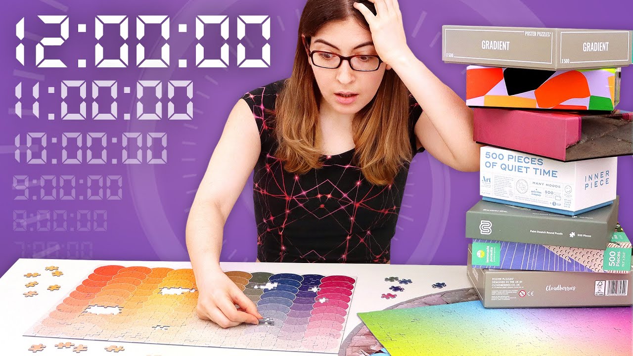 I did jigsaw puzzles for 12 HOURS STRAIGHT. Here's what happened.