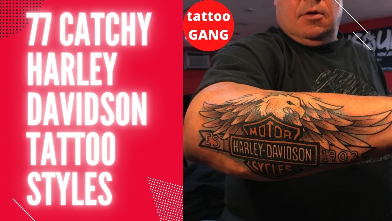 77 Catchy Harley Davidson Tattoo Styles