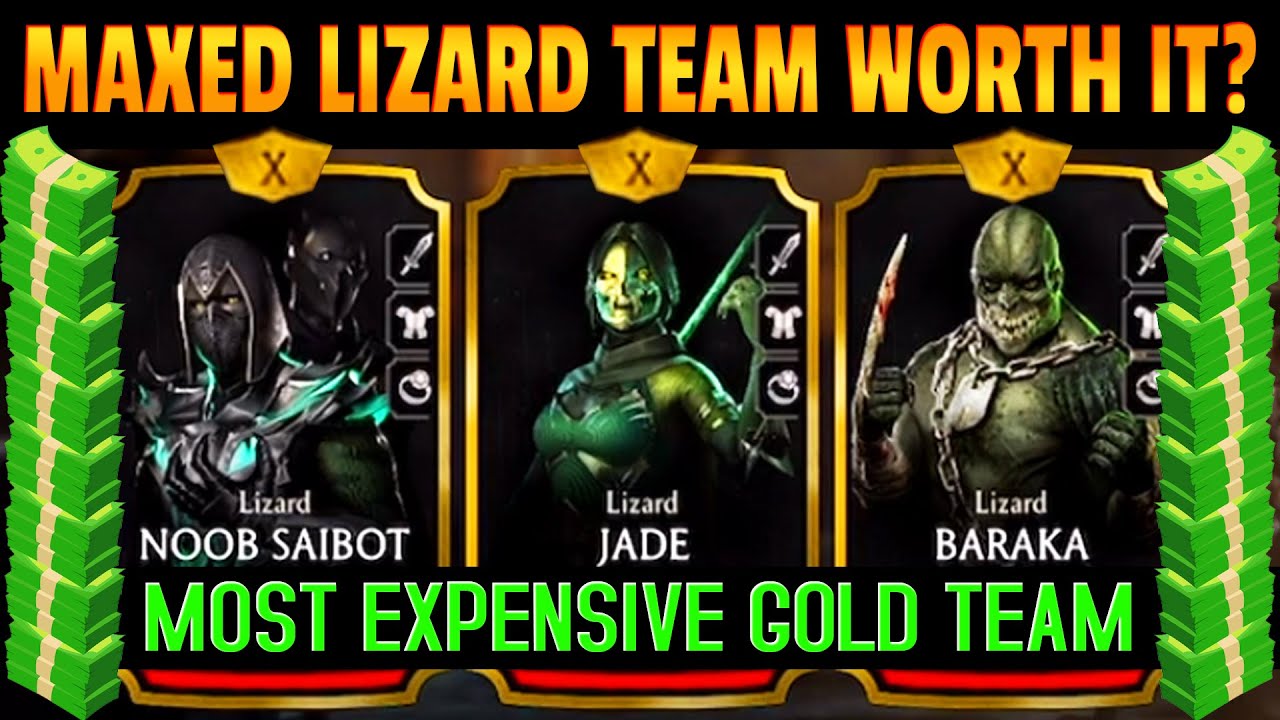 MK Mobile. I Played FULLY MAXED Lizard Team. GODLY in Survivor. Is It Worth The Price?