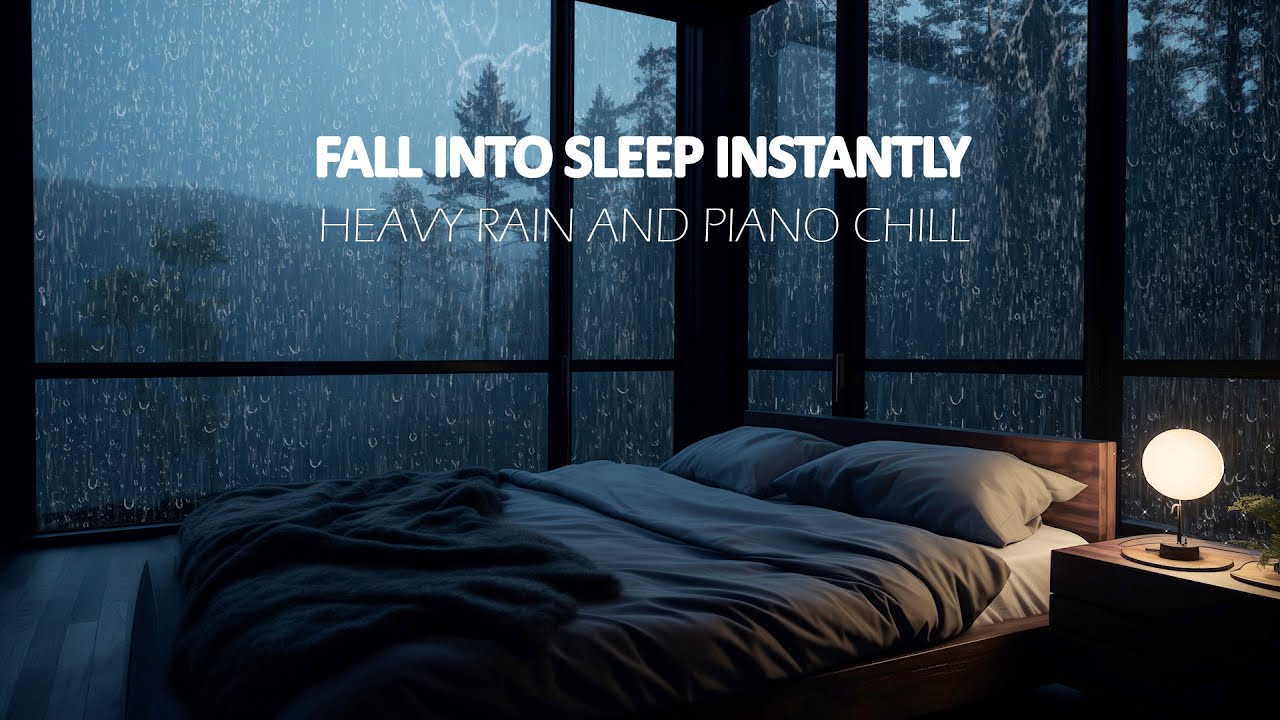 Rain & Soft Piano - Relax Deeply, Clear Your Mind, and Drift Peacefully Into a Restful Sleep