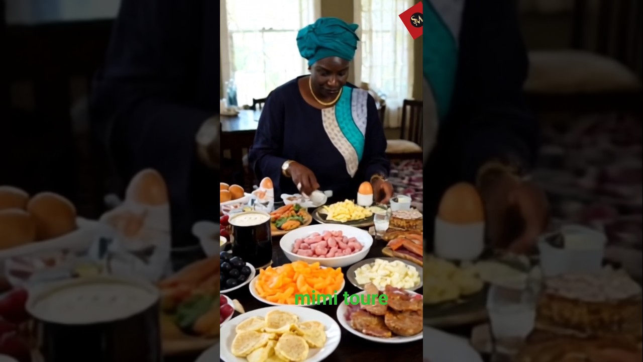 mimi toure elle pr&eacute;pare petit d&eacute;jeuner. ..