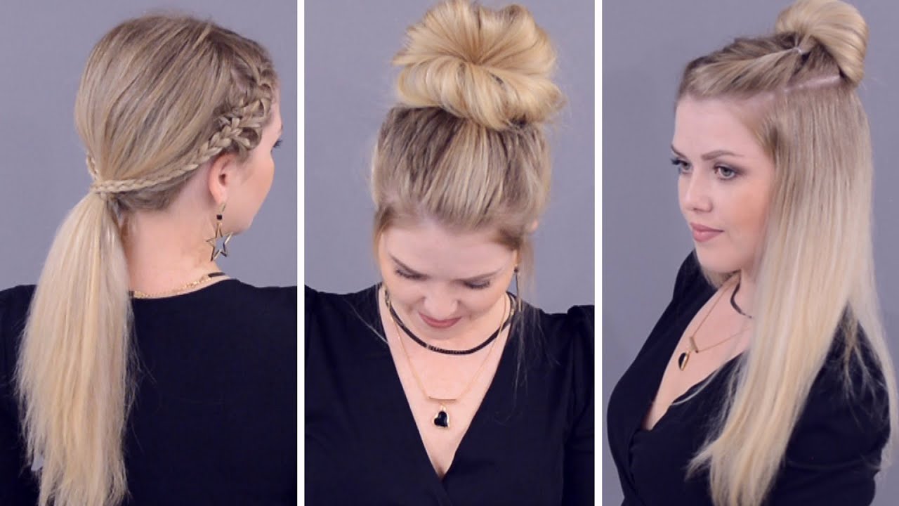 🔥😱 5 ПРОСТЫХ ПРИЧЕСОК ЗА 1 МИНУТУ! 😱 5 DIY  EASY UPDO HAIR TUTORIAL 😍
