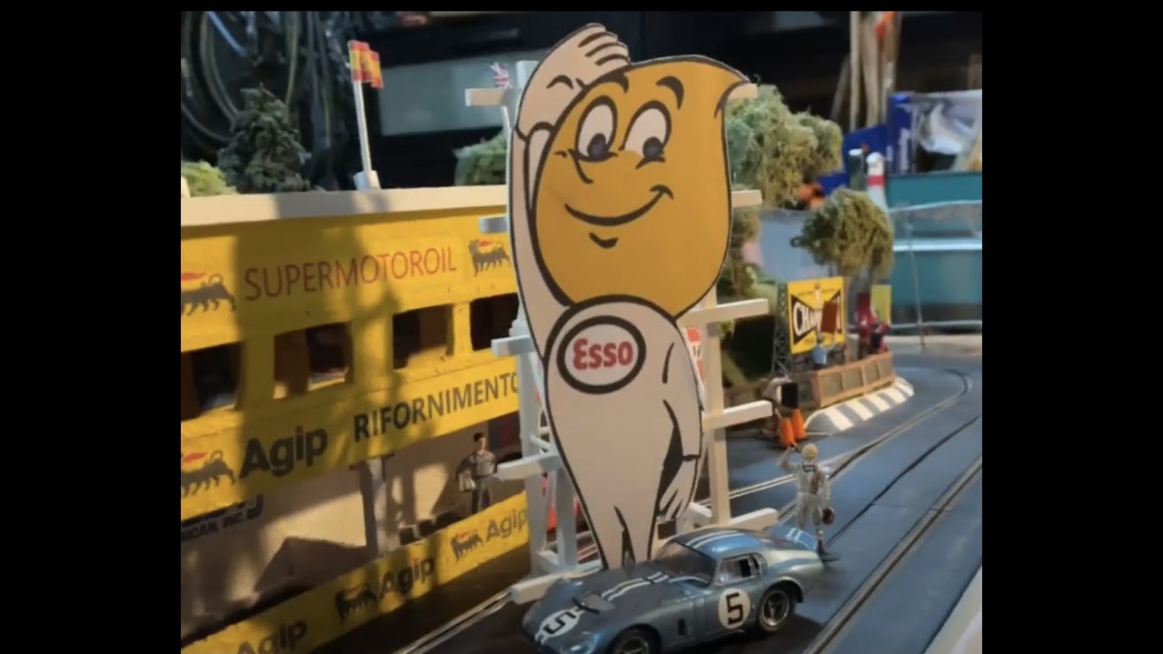 IMG 0457 How to build a realistic model LeMans Esso Man Billboard for your slot car layout