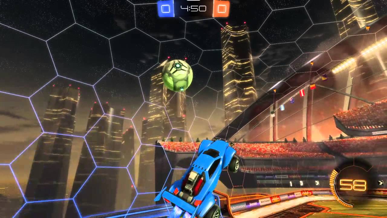 Rocket League PS4 Beta - Long shot aerial goal