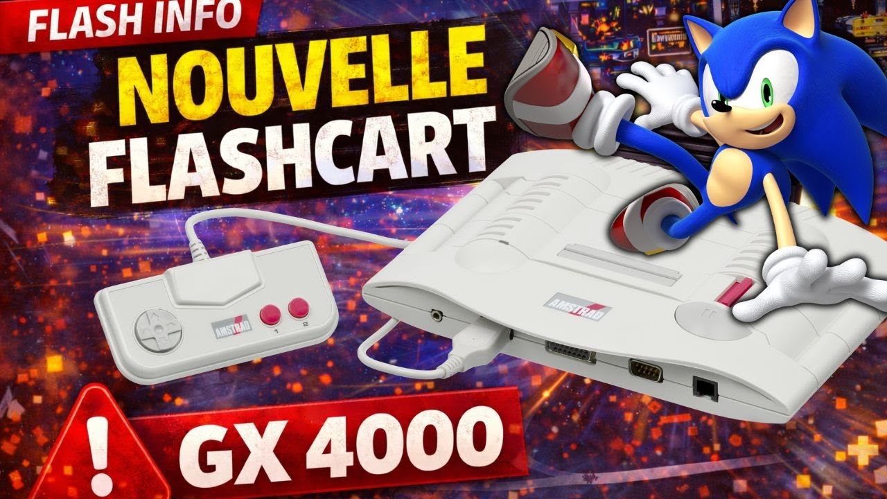 NOUVELLE FLASHCART ... GX 4000 😀 ( + SONIC EST DINGUE)
