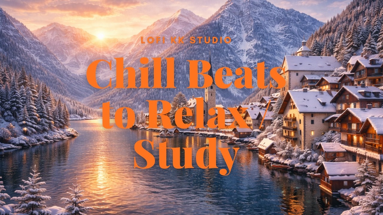 Snowy Lake Lofi ❄️☕ | Chill Beats for Study & Relax