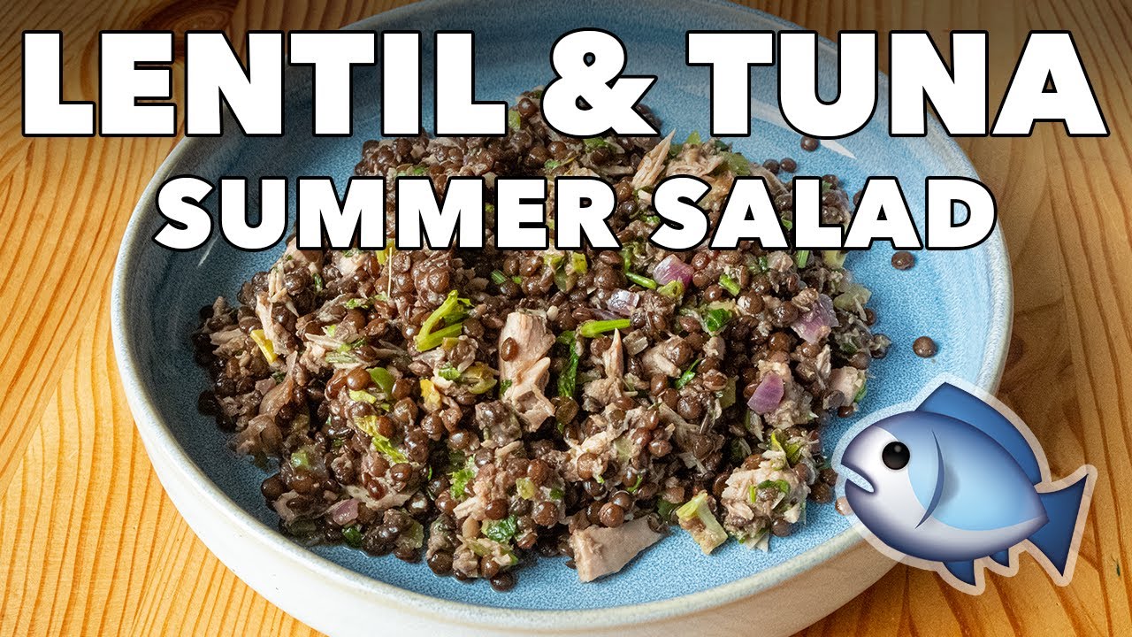 Make a QUICK Mediterranean Lentil Tuna Salad