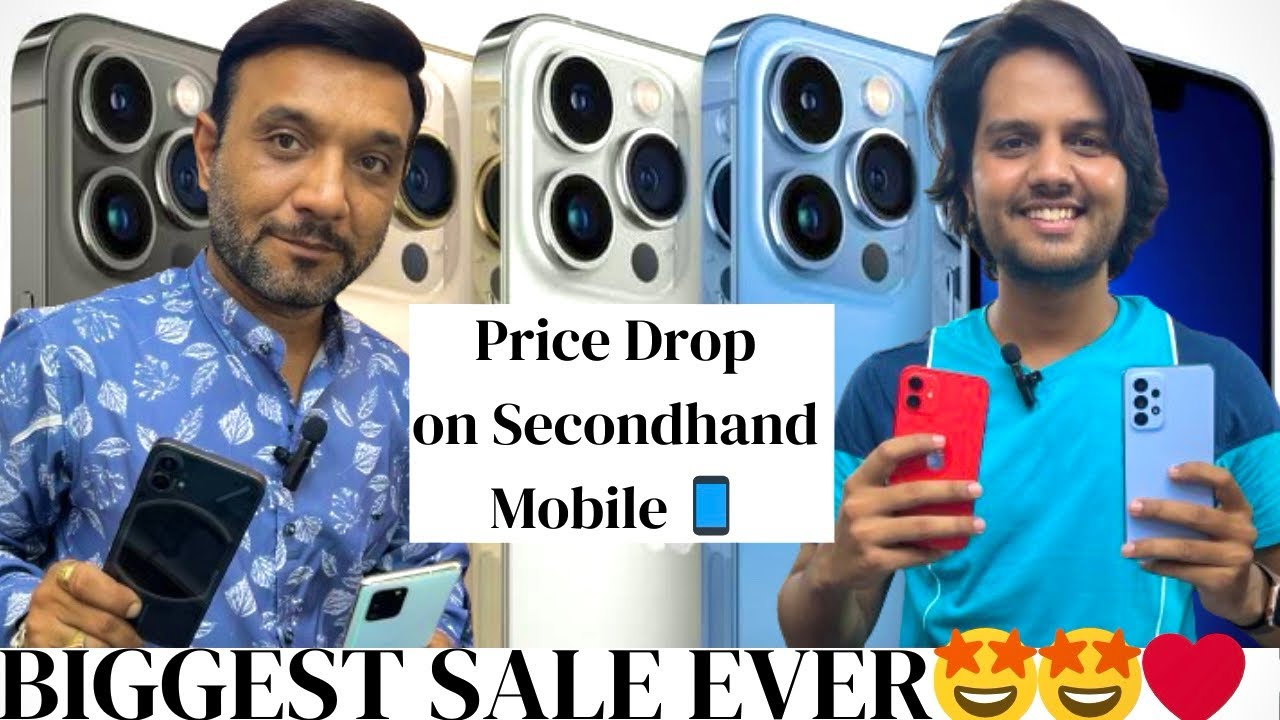 BIGGEST PRICE DROP ON SECONDHAND MOBILE🤩🤩 | DOLLAR MARKET INDORE #usedphone #iphone #vlog #15promax