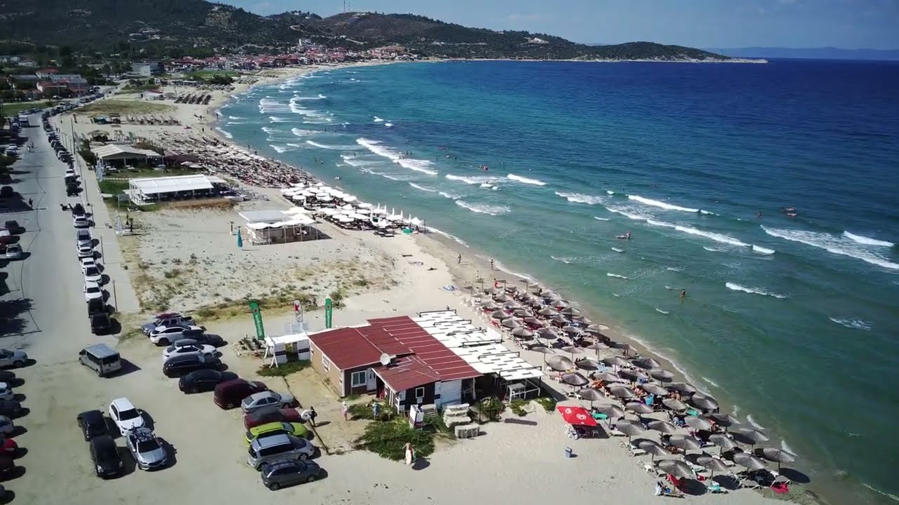Sarti, Sithonia windy day with big waves 4