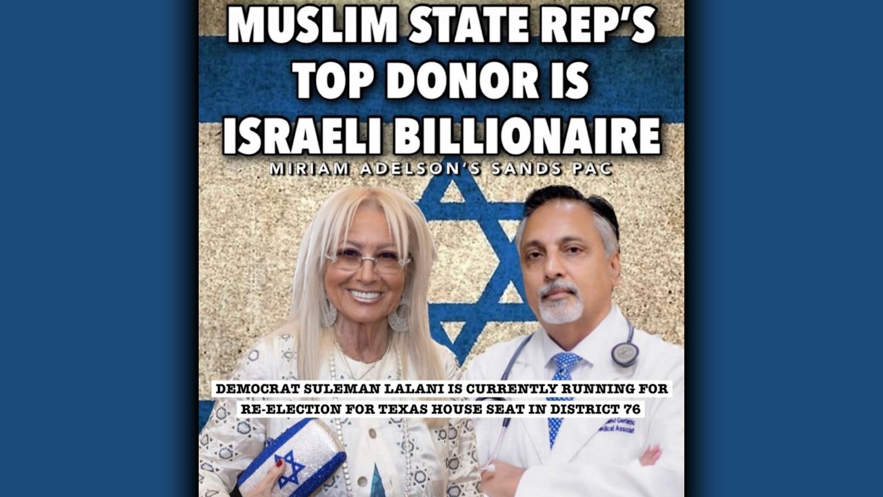 MUSLIM STATE REP'S TOP DONOR IS ISRAELI BILLIONAIRE | THE MUSLIM STREET