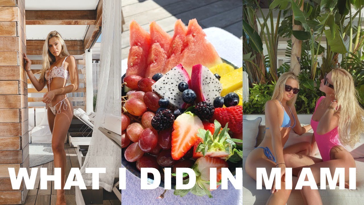 a week of eating, working out & more IN MIAMI!
