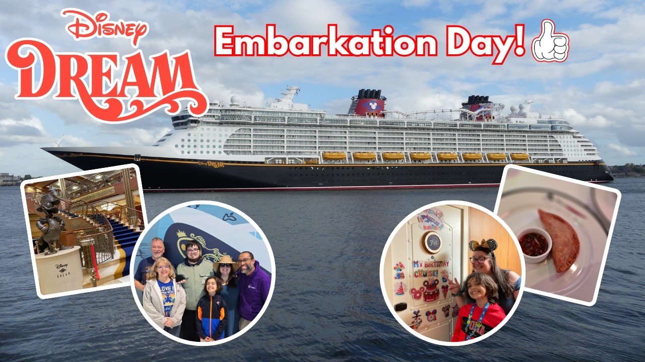 День посадки на борт самолета Disney Dream!
