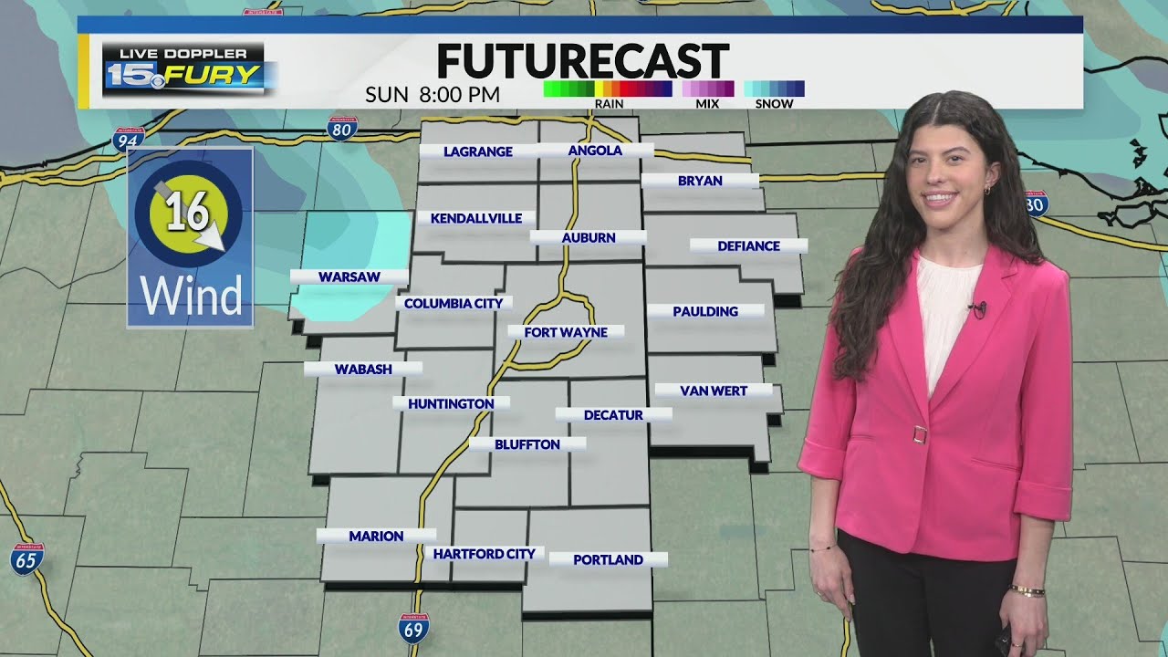 Snow showers tapering off