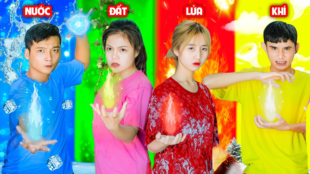 Lửa, Nước, Khí Và Đất - Đi Tìm 4 Nguyên Tố Chiến Đấu Với Ma Thần Bảo Vệ Pokemon - Phim Hài Táo TV