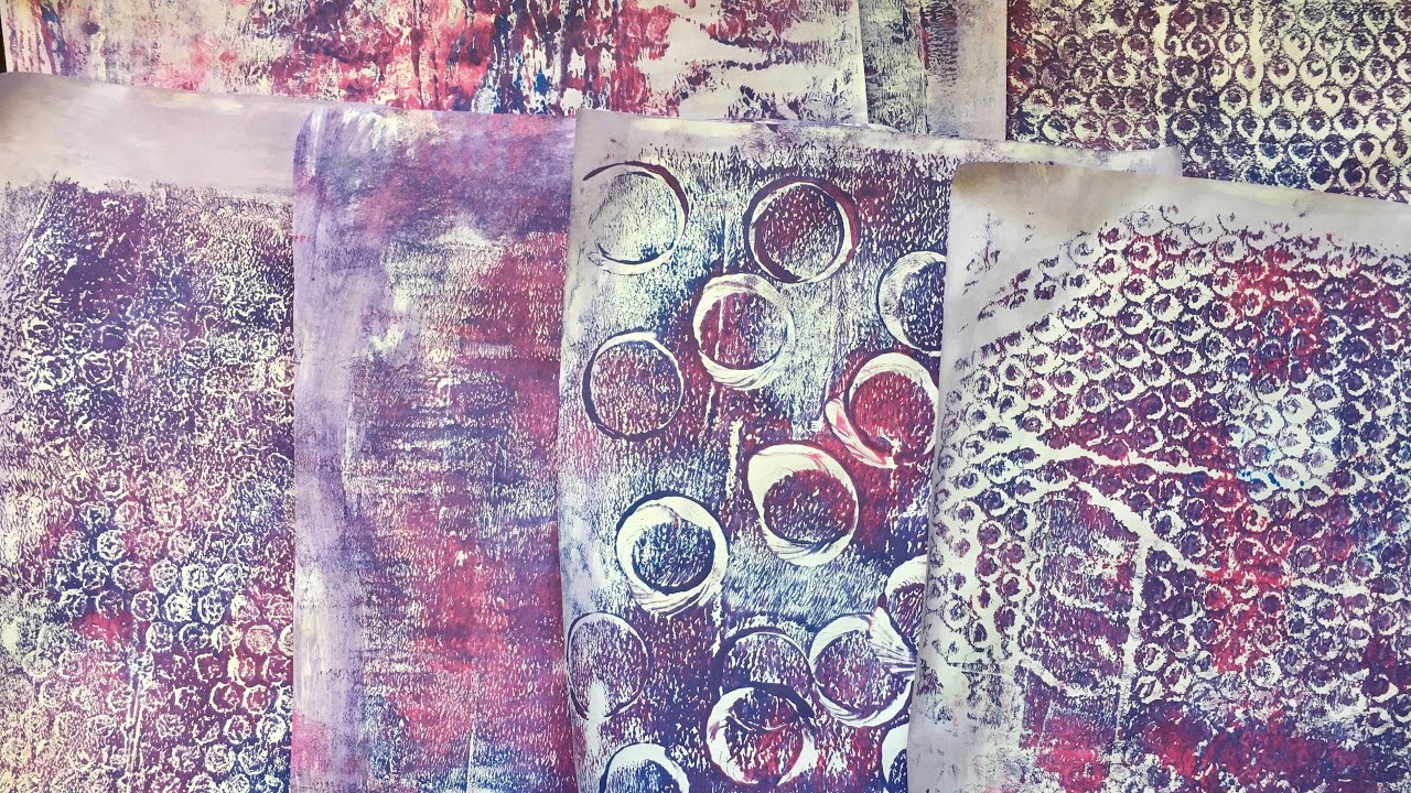 #FebruGelli Alternative Gelli plate hack inspired by Lyn Allan & Lilian Guerrero