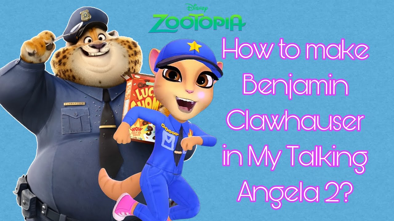 ZOOTOPIA : How to make BENJAMIN CLAWHAUSER in My Talking Angela 2? Makeover Tutorial #cosplay 