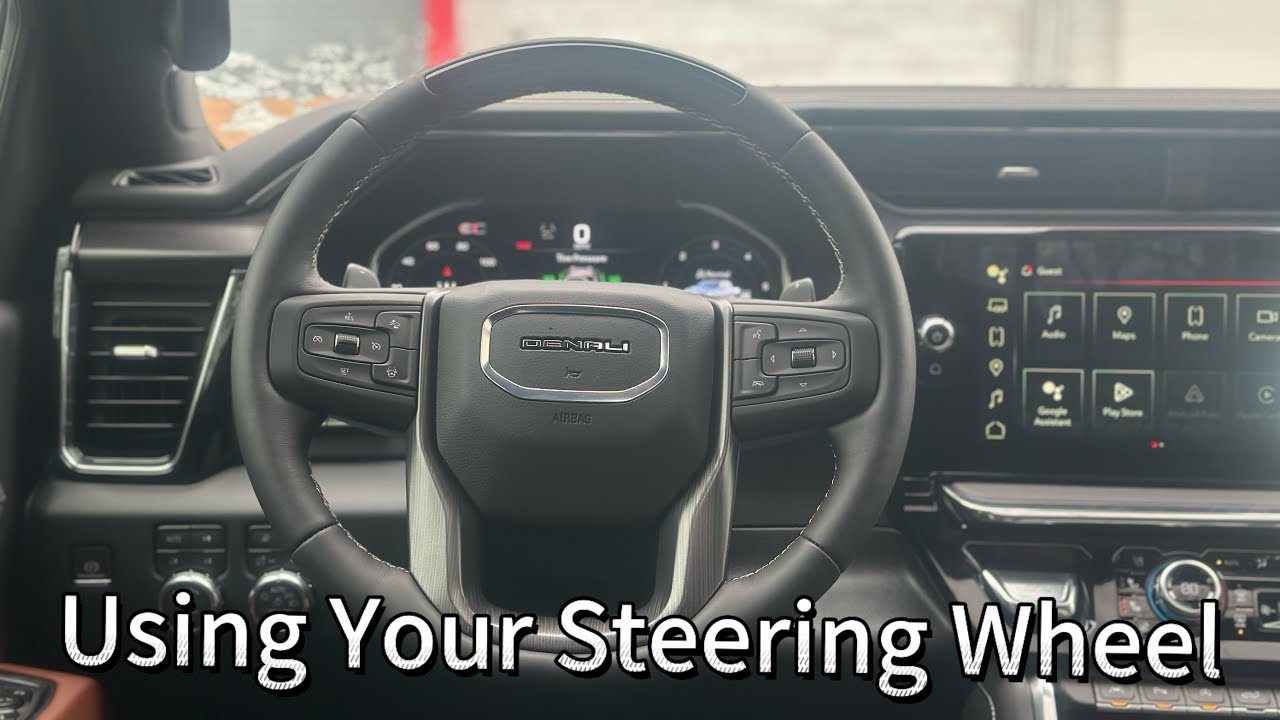 How to Use Your Steering Wheel on Your GMC Sierra