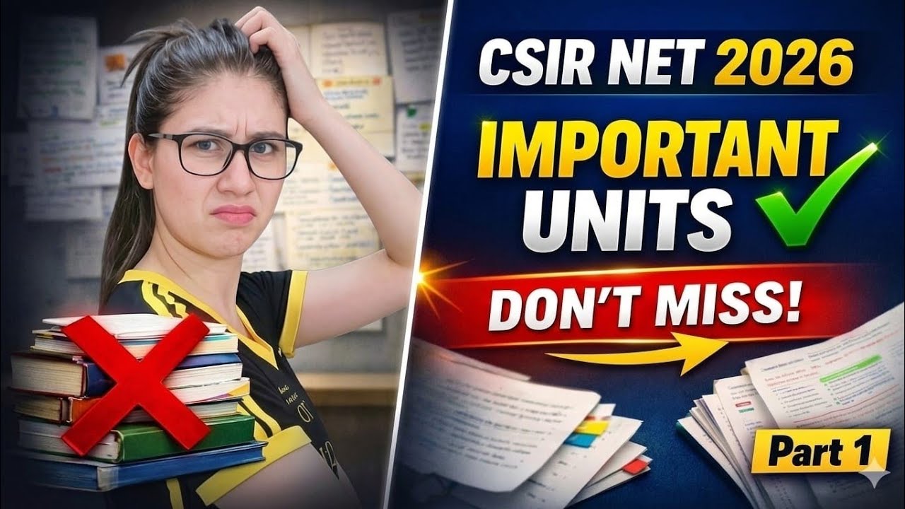  Important Units You Can’t Ignore 😱| Strategy + Important Topics | CSIR NET JRF LIFESCIENCES 