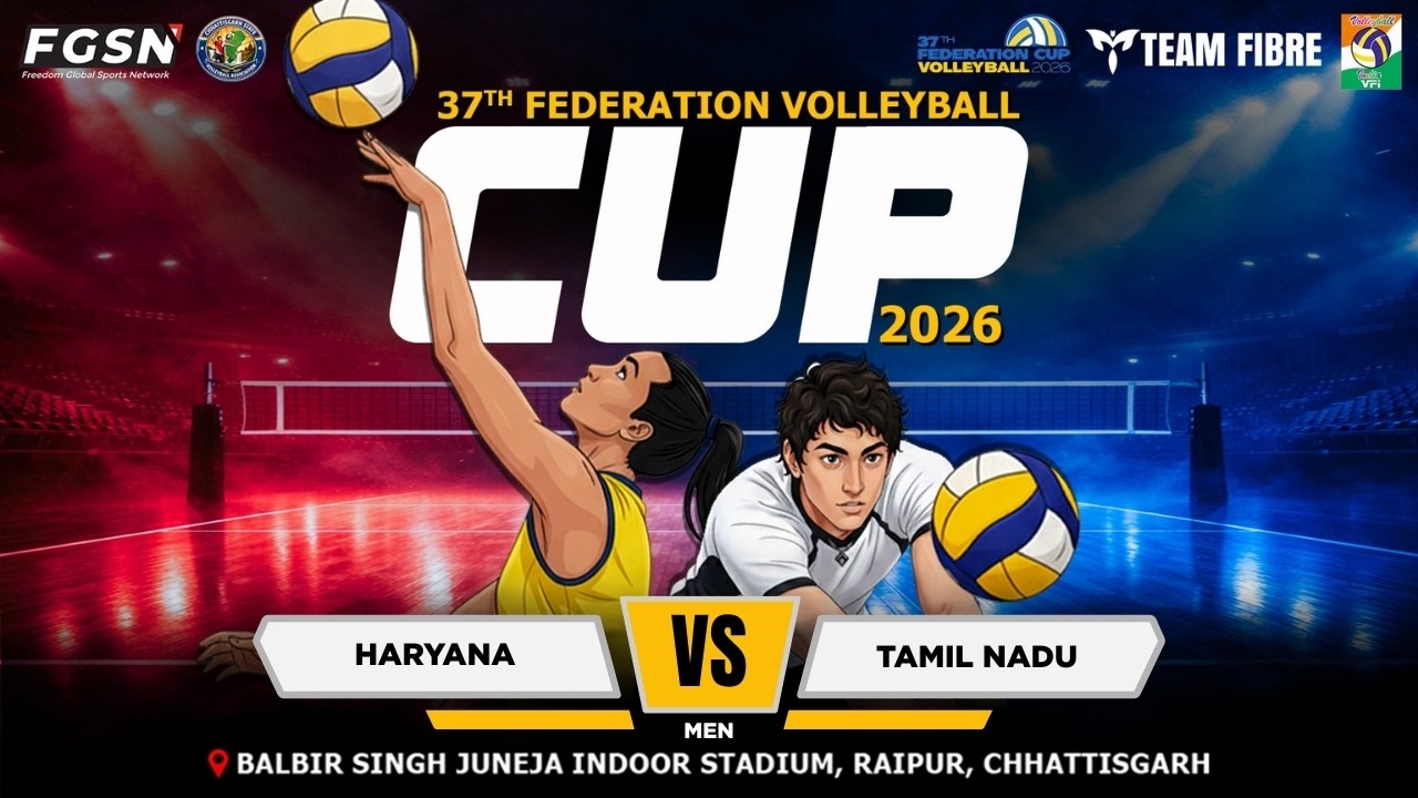 TAMIL NADU VS HARYANA || MEN || 37th FEDERATION VOLLEYBALL CUP 2026 ||