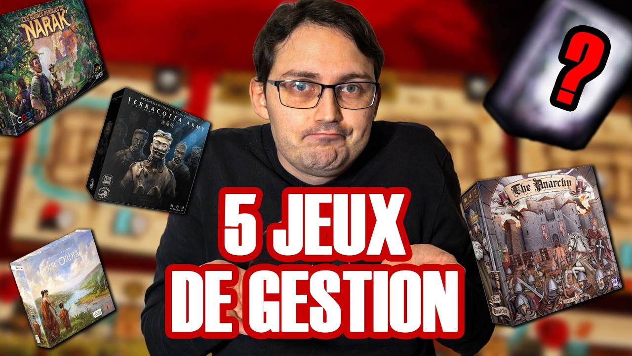 TOP 5 de mes jeux de GESTIONS PRÉFÉRÉS