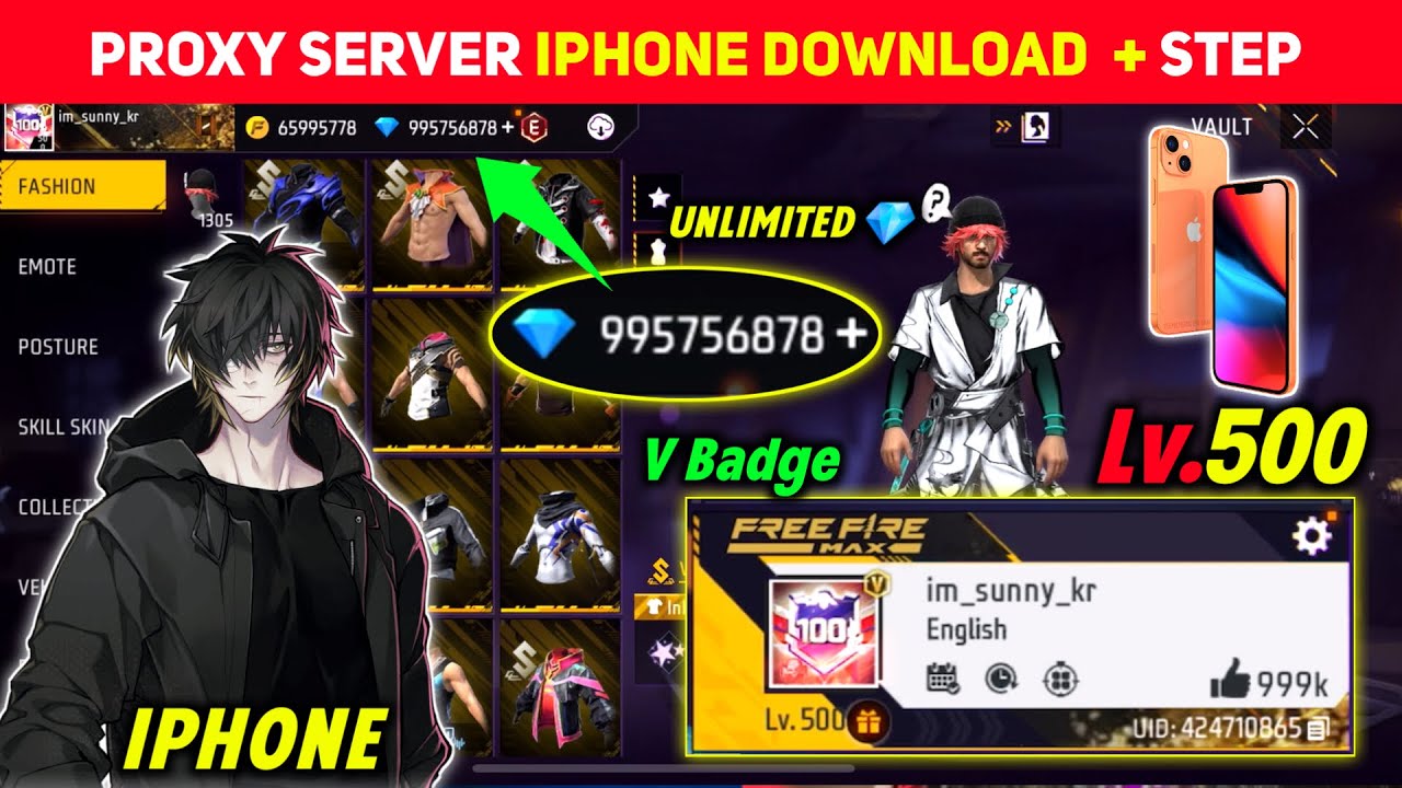 IPHONE 📲 PROXY SERVER FREE FIRE 🔥 FREE FIRE PROXY SERVER IPHONE DOWNLOAD LINK