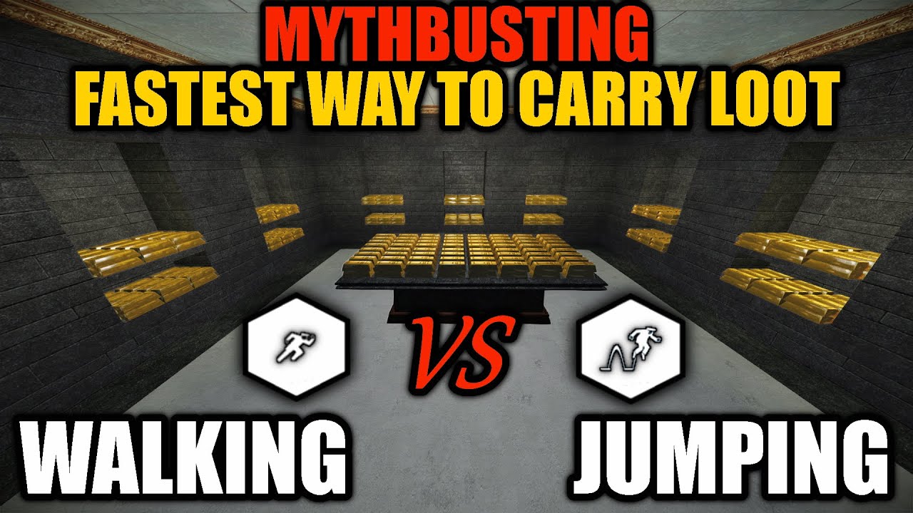 [PAYDAY 2] Mythbusting: Is jumping faster than walking, when carrying heavy bags?