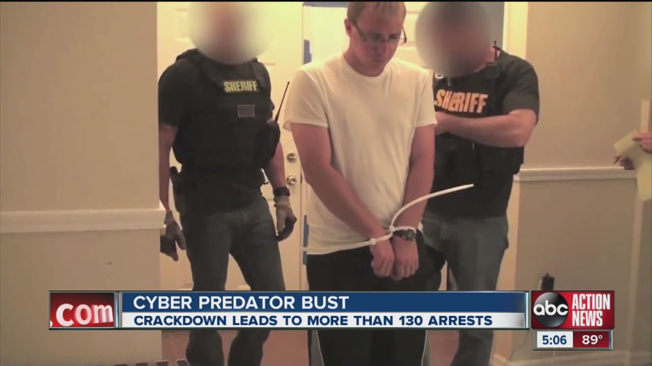 132 arrested in cyber predator sting operation