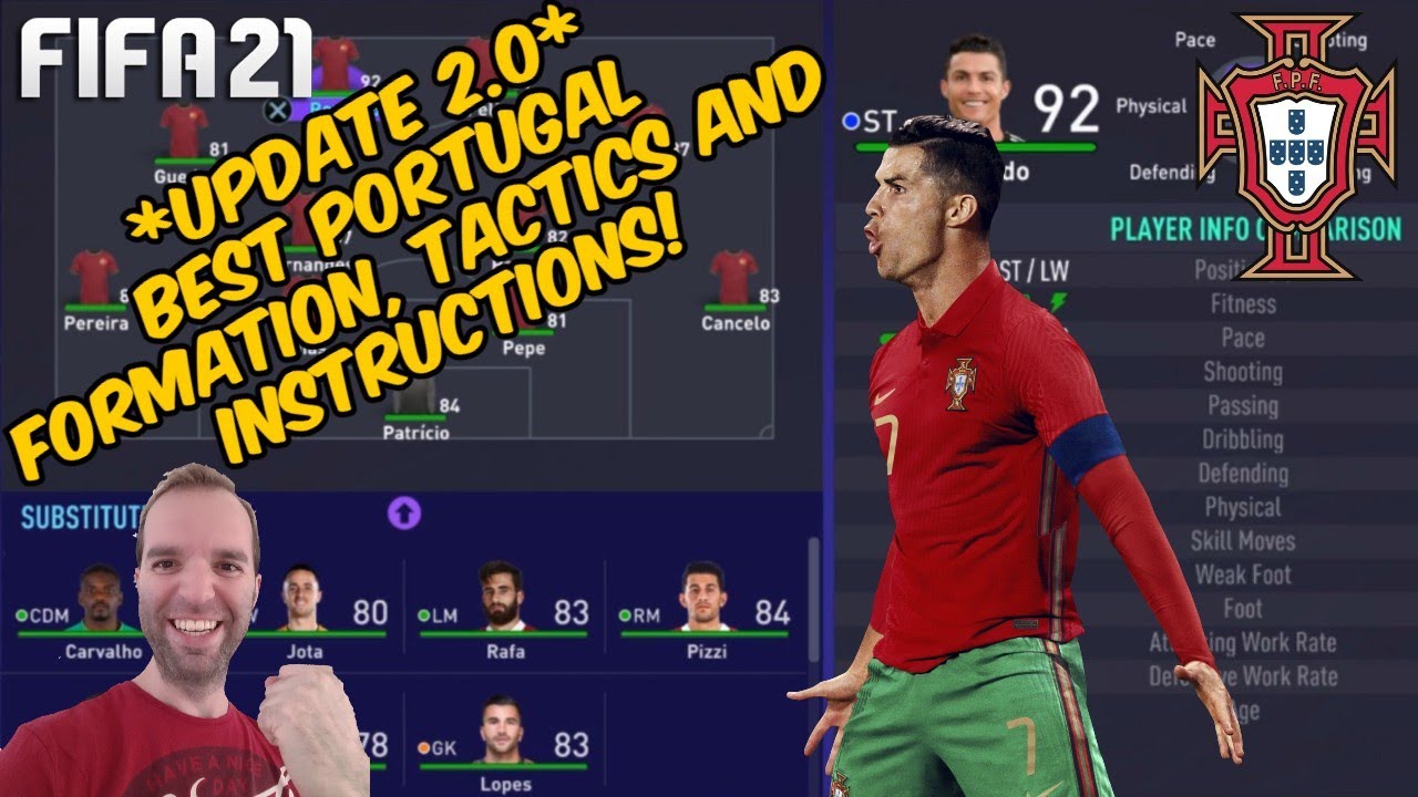 *UPDATE 2.0* FIFA 21 - BEST PORTUGAL Formation, Tactics and Instructions