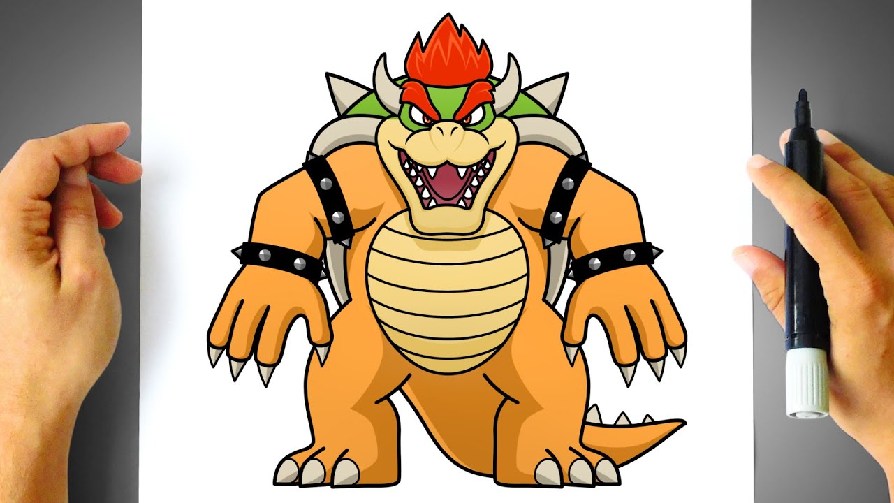Como DESENHAR o BOWSER do FILME - Como DIBUJAR a BOWSER de la PELICULA - Super Mario Bros