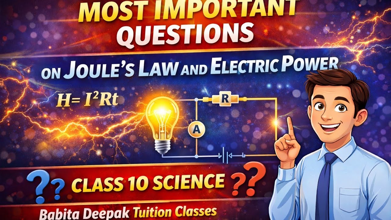 30-Day Science Challenge | Day 13: Joule’s Law of Heating & Electric Power | Class 10