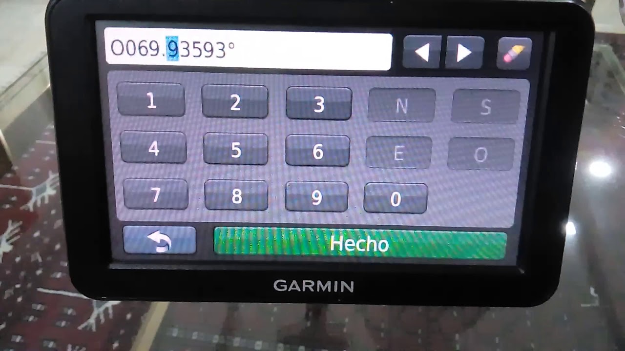 Cómo introducir coordenadas en Garmin Nuvi
