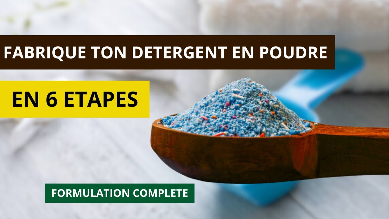 Ne dépensez plus pour le détergent en poudre  Voici la formulation complète