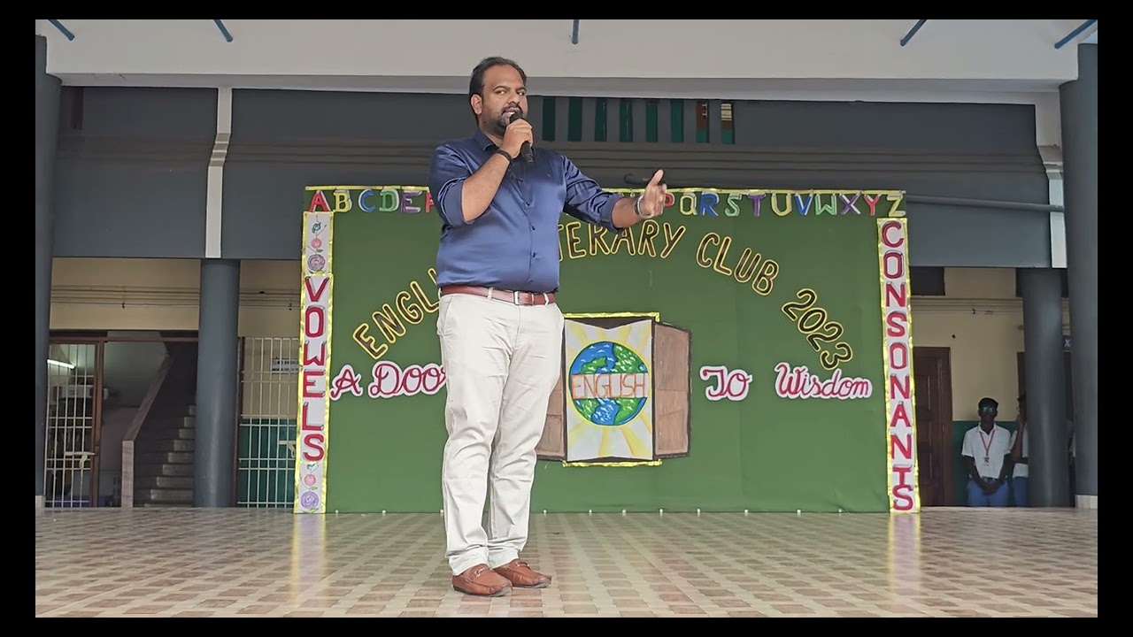 ENGLISH LITERARY CLUB CELEBRATION - CHIEF GUEST SPEECH - PART 03 - SJC TINDIVANAM
