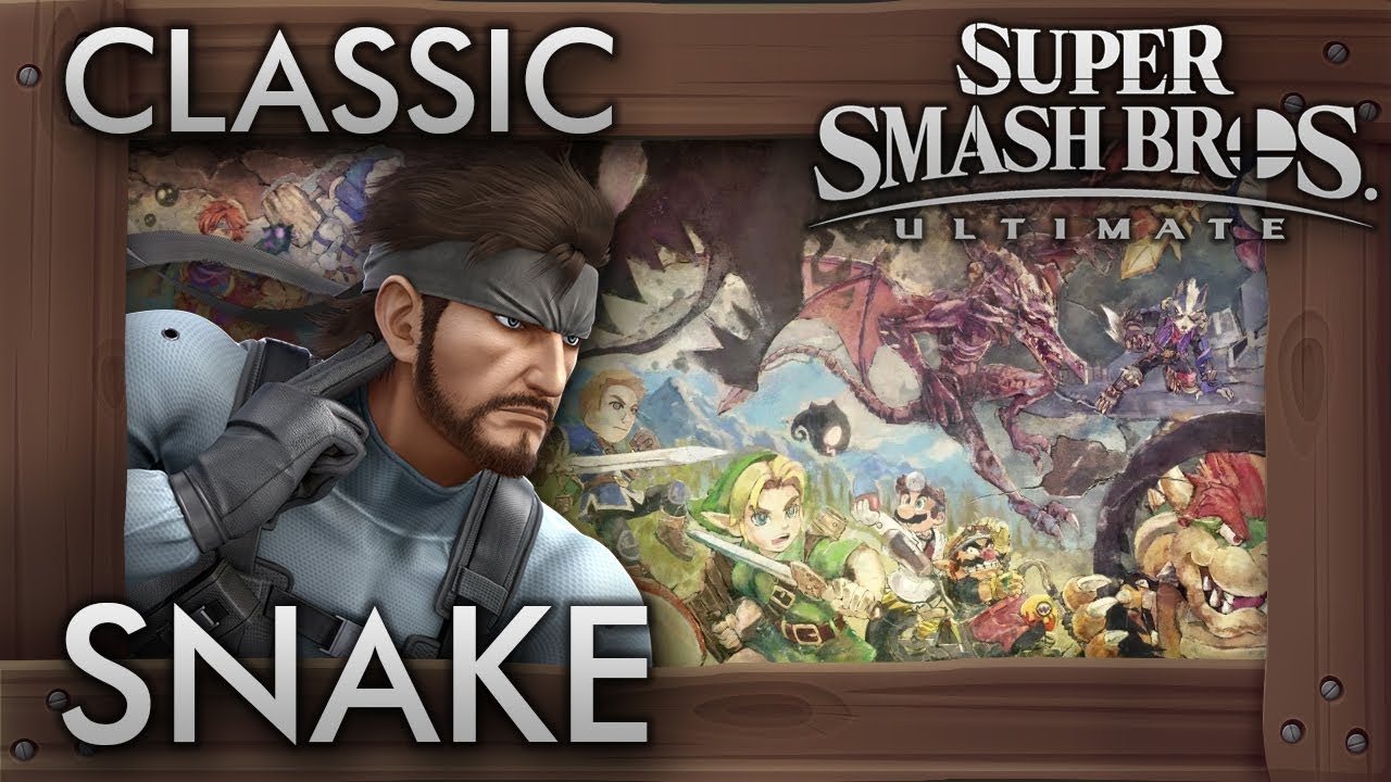 Super Smash Bros. Ultimate: Classic Mode - SNAKE - 9.9 Intensity No Continues